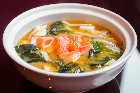Мисо-суп с лососем