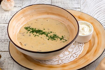 Крем-суп из белых грибов