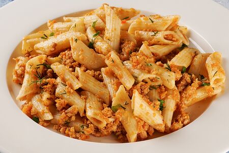 Макароны по-флотски из курицы