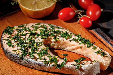 Лосось на пару