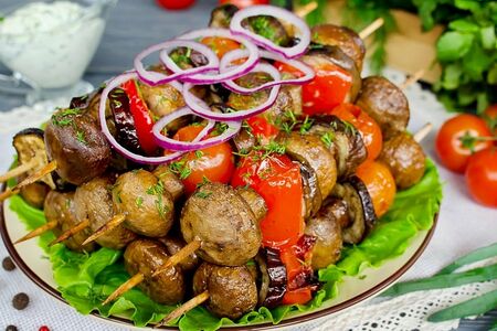 Овощи на мангале