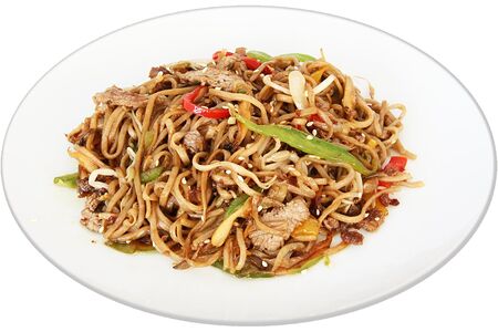 Лапша пшеничная удон со свининой