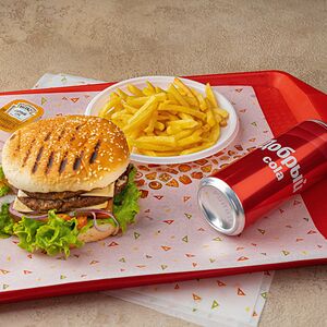 Дагбургер Комбо и маленькая кола