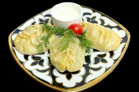 Манты с телятиной