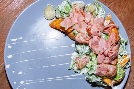 Салат с айдахо и беконом