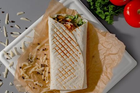 Шаверма с котлетой из говядины двойная