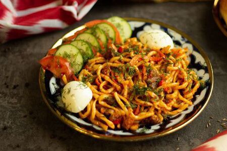 Лагман жареный уйгурский