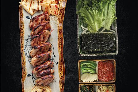 Утка BBQ в цитрусовом соусе