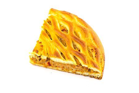 Пирог из индейки с печеным перцем