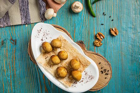 Грибы на мангале