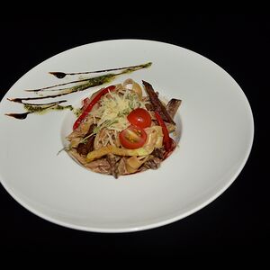 Паста с говядиной