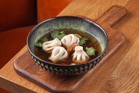 Мини-хинкали и шиитаке