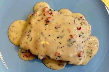 Горбуша под сырным соусом