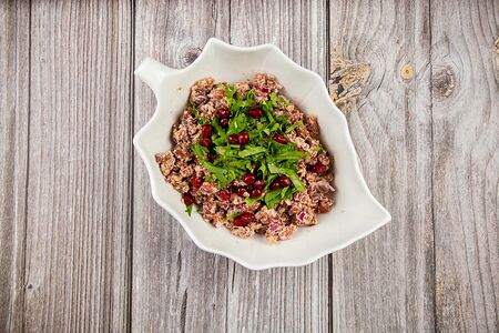 Лобио с орехами