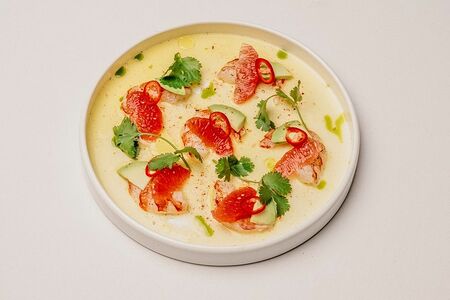 Татаки из аргентинской креветки с грейпфрутом