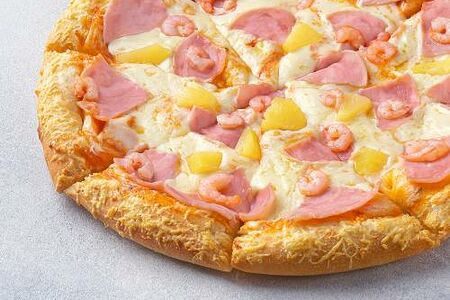 Пицца Гавайская на толстом с сыром