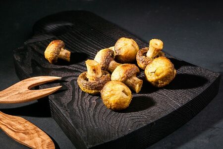 Грибы на гриле