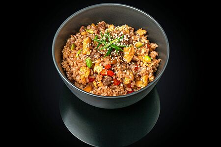 Рис с говядиной и овощами