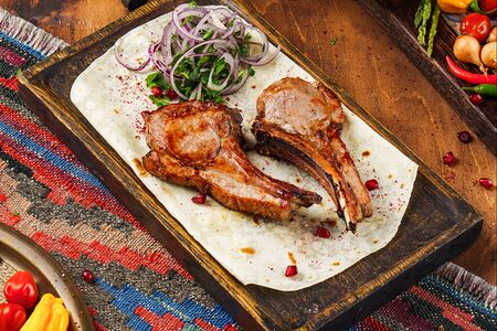 Шашлык из телячьей корейки