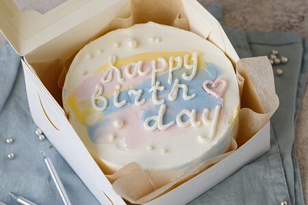 Бенто-торт Клубника со сливками №21