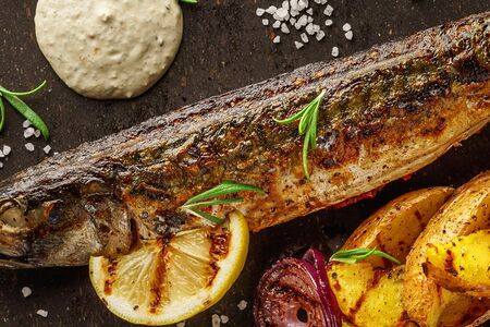 Скумбрия на мангале