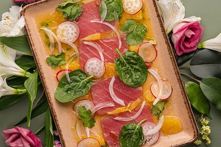 Севиче из тунца лече де тигре