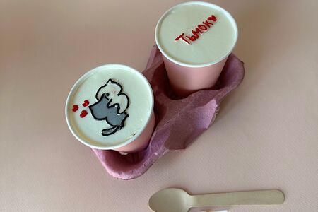 Набор cake to go №3 Ваниль-клубника и Сникерс