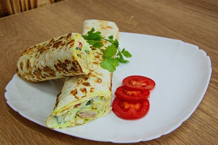 Шаверма с говядиной на углях