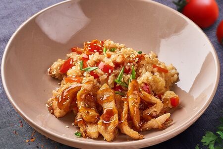 Тяхан с курицей