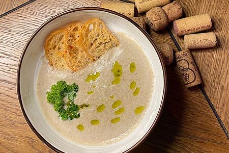 Крем-суп из лесных грибов