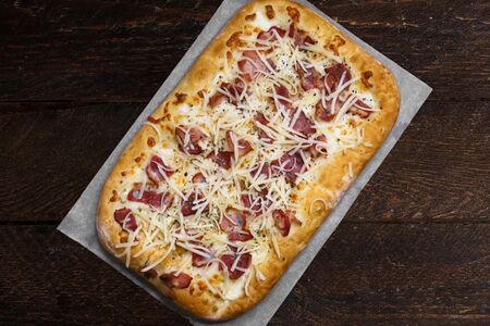 Пицца Аля-Карбонара большая