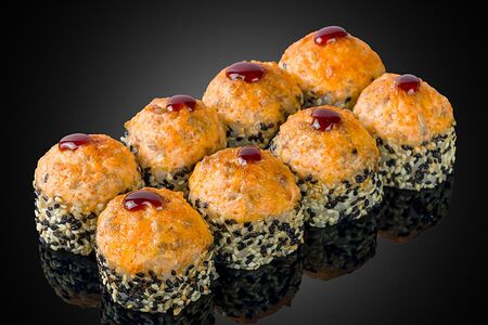 Ролл запеченный Лосось хот 8 шт