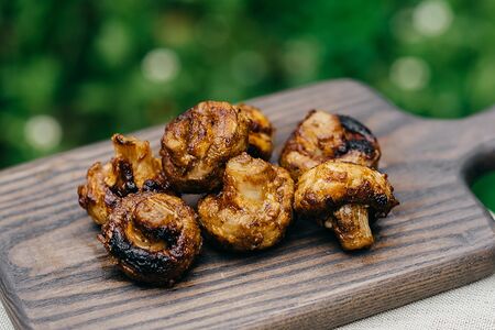 Шампиньоны на углях