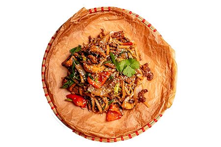 Удон с говядиной 