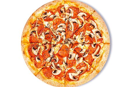 Пицца Пеперони и грибы