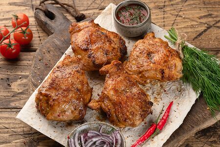 Шашлык из куриных бёдер