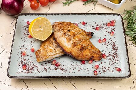 Сибас на углях