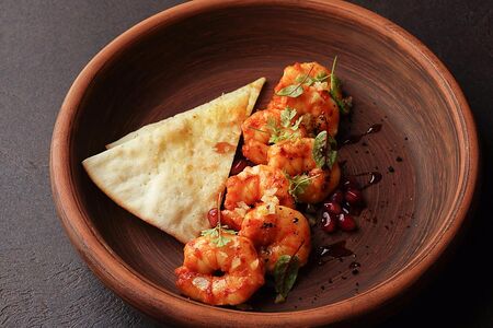 Шашлык из креветок стандартный