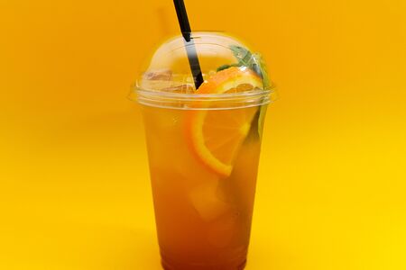 Лимонад Базилик-апельсин собственного приготовления