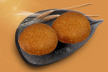 Булочка с кунжутом