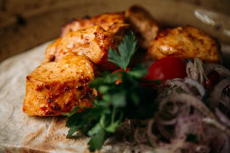 Шашлык из куриного филе