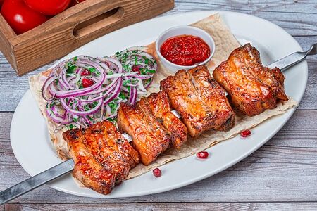 Шашлык из свиных рёбрышек