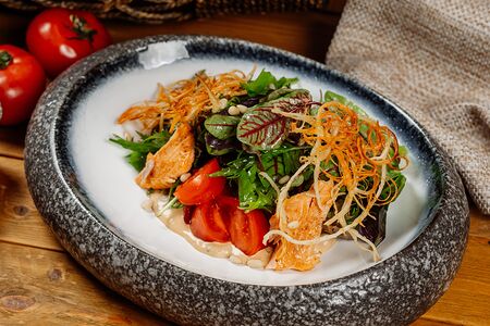 Салат с печеными овощами и идейкой