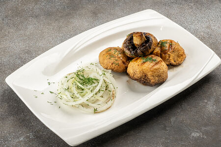 Шампиньоны на мангале