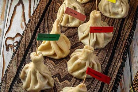 Хинкали с бараниной жареные