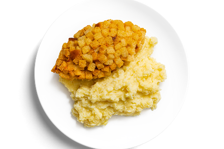 Пожарская котлета с картофельным пюре