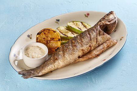 Сибас на гриле