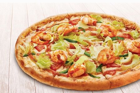 Пицца Цезарь с креветкой