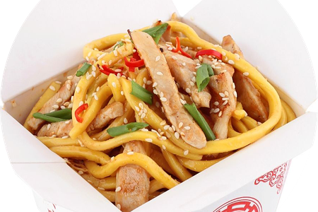 Вок удон с курицей