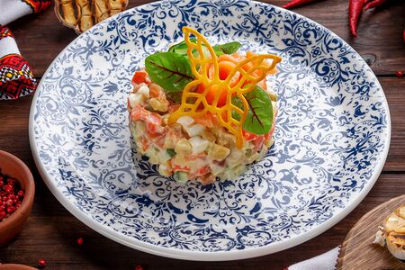 Оливье по-рыбацки